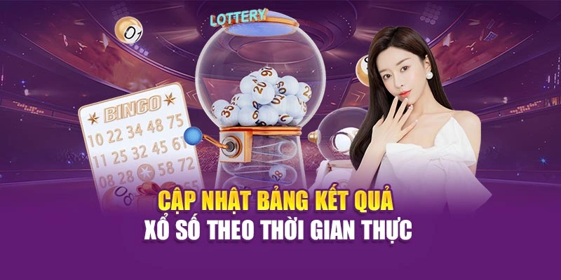 Cập nhật bảng kết quả xổ số theo thời gian thực